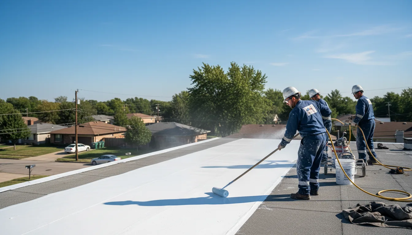 Commercial roof coating in Ketchum, OK near me
